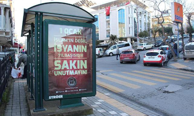 Trabzon’da Yılbaşı Afişi Krizi