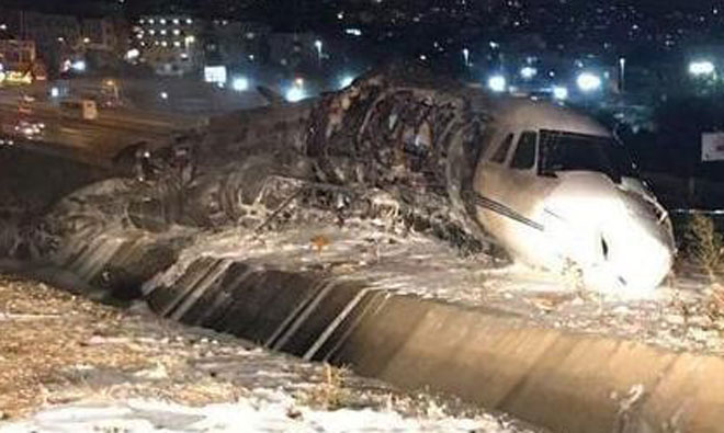 Atatürk Havalimanı’nda Özel Jet Düştü